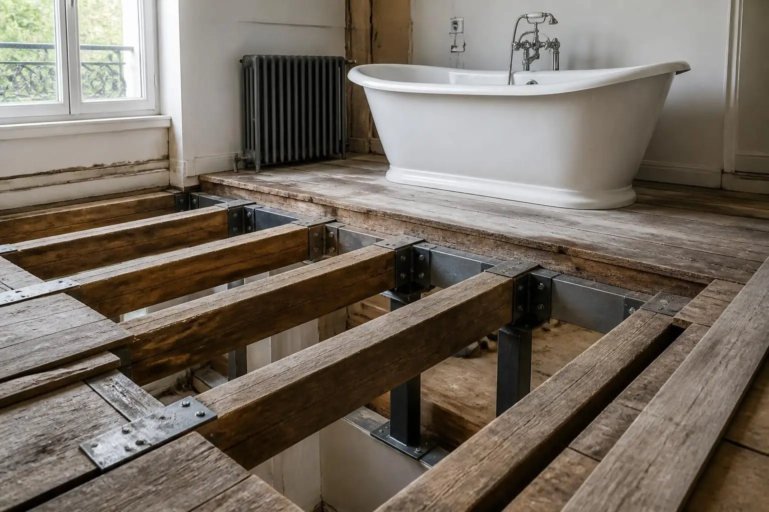 découvrez le coût moyen du renforcement d'un plancher en bois avant l'installation d'une baignoire en fonte, avec conseils et facteurs à considérer pour votre projet.