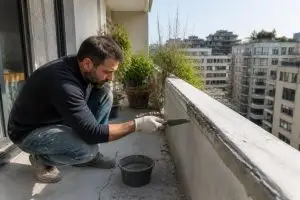 découvrez comment rénover un balcon en béton fissuré sans demander l'autorisation de la copropriété grâce à ce guide pratique détaillé.